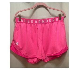 Under Armour, Dusty Pink running shorts, size XL